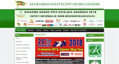 Desktop Screenshot of kl-lechia.pl